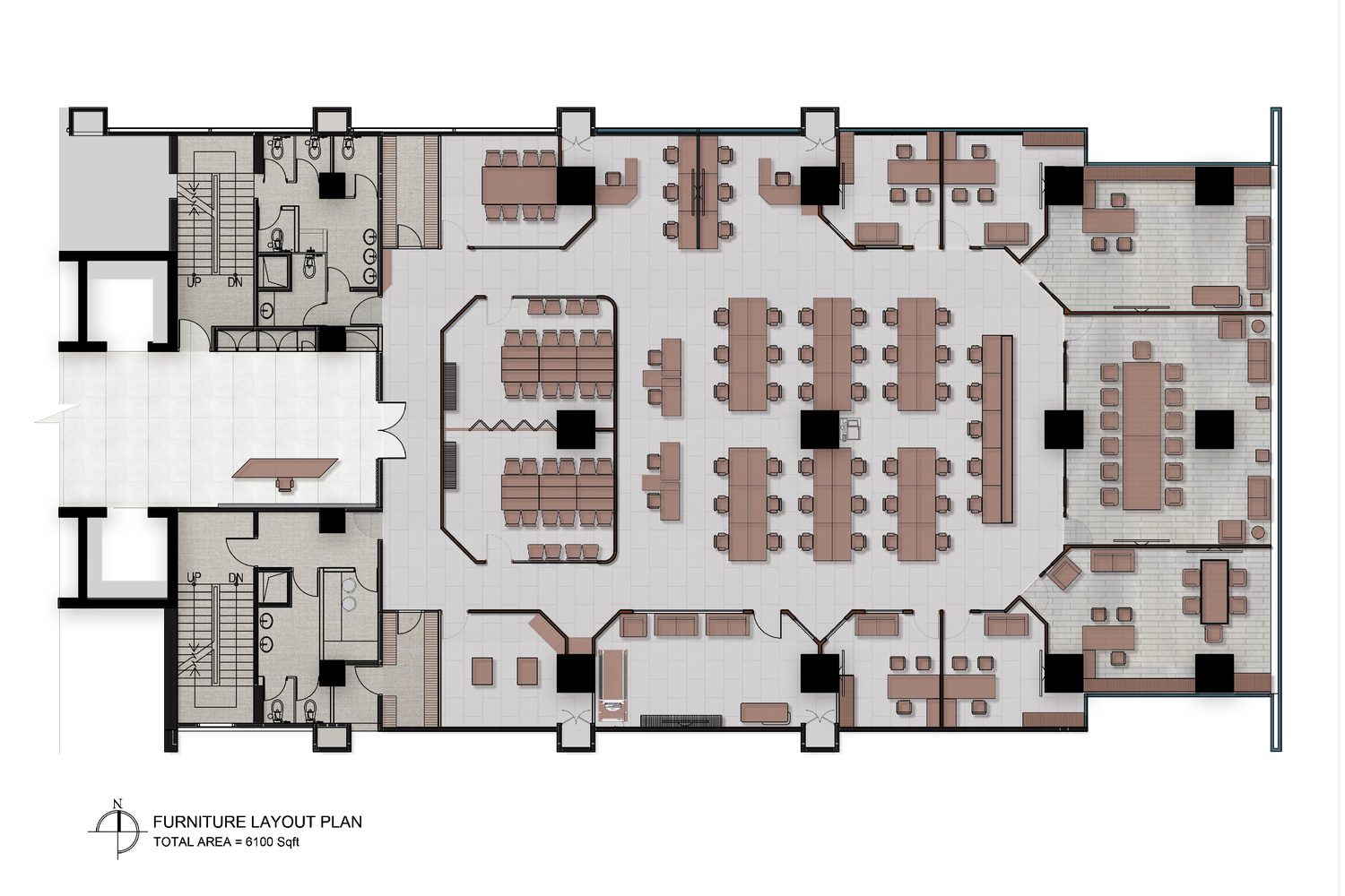 Confidence Group head office corporate interior design Karwanbazar Dhaka Bangladesh by REINCARNATION — furniture layout plan