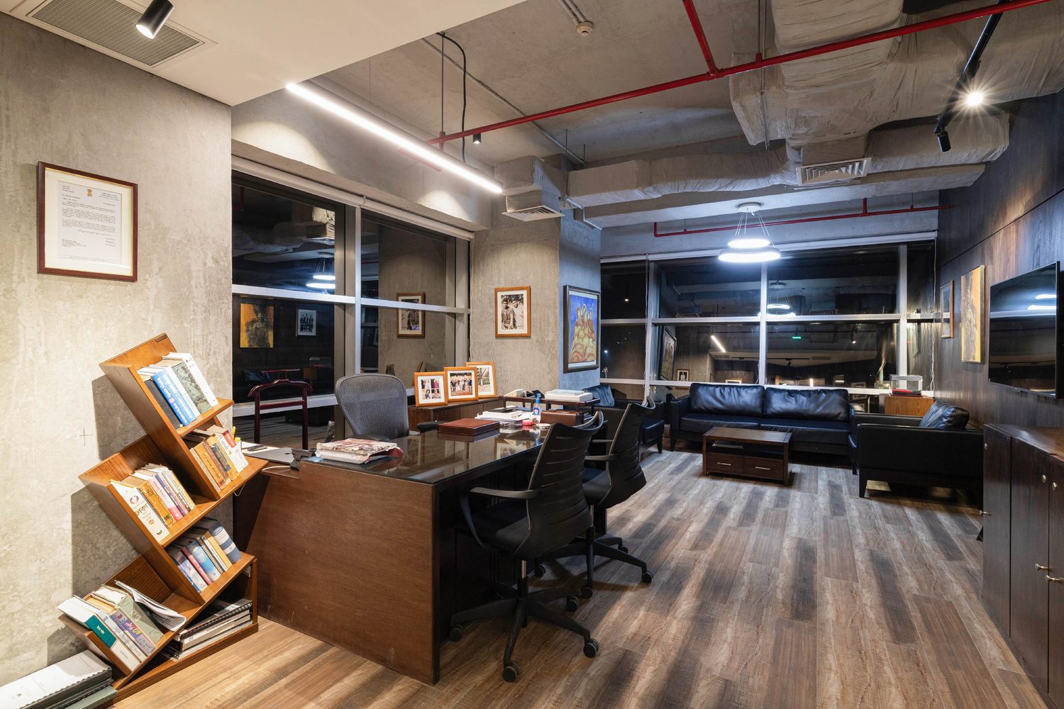 Confidence Group head office corporate interior design Karwanbazar Dhaka Bangladesh by REINCARNATION — chairman's office