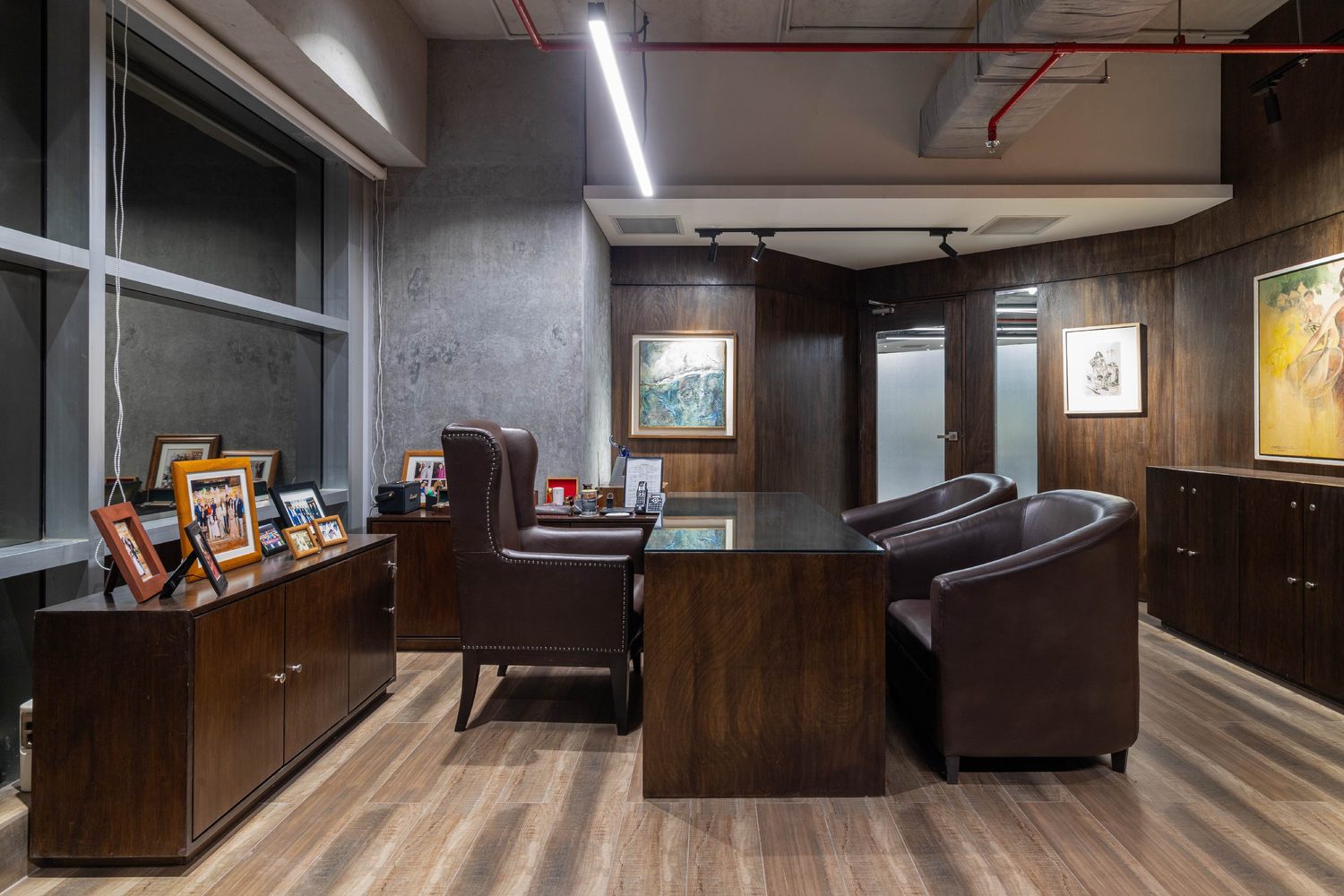 Confidence Group head office corporate interior design Karwanbazar Dhaka Bangladesh by REINCARNATION — executive chamber