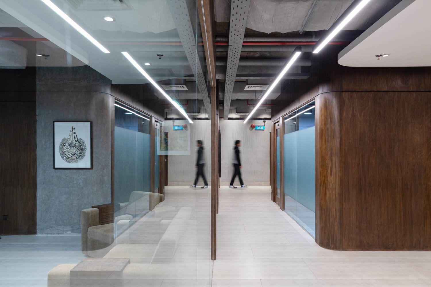 Confidence Group head office corporate interior design Karwanbazar Dhaka Bangladesh by REINCARNATION — circulation spine