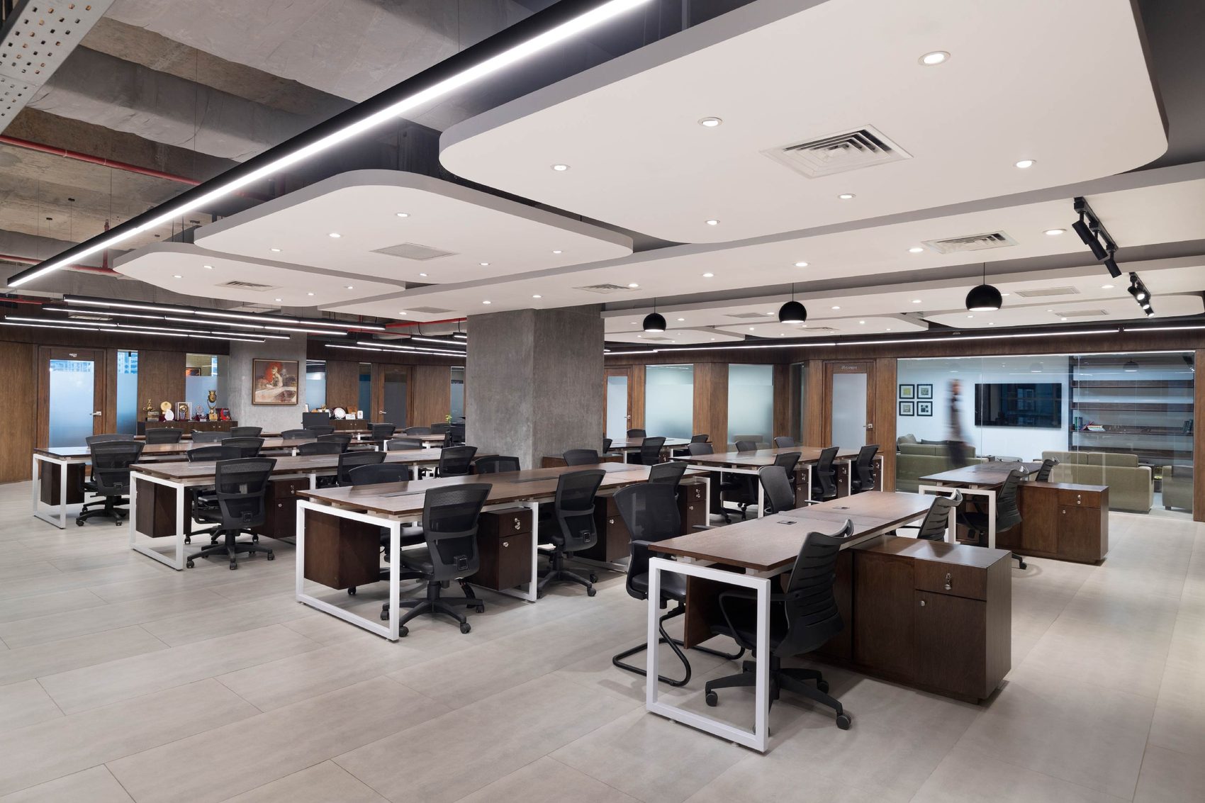 Confidence Group head office corporate interior design Karwanbazar Dhaka Bangladesh by REINCARNATION — open workstation core